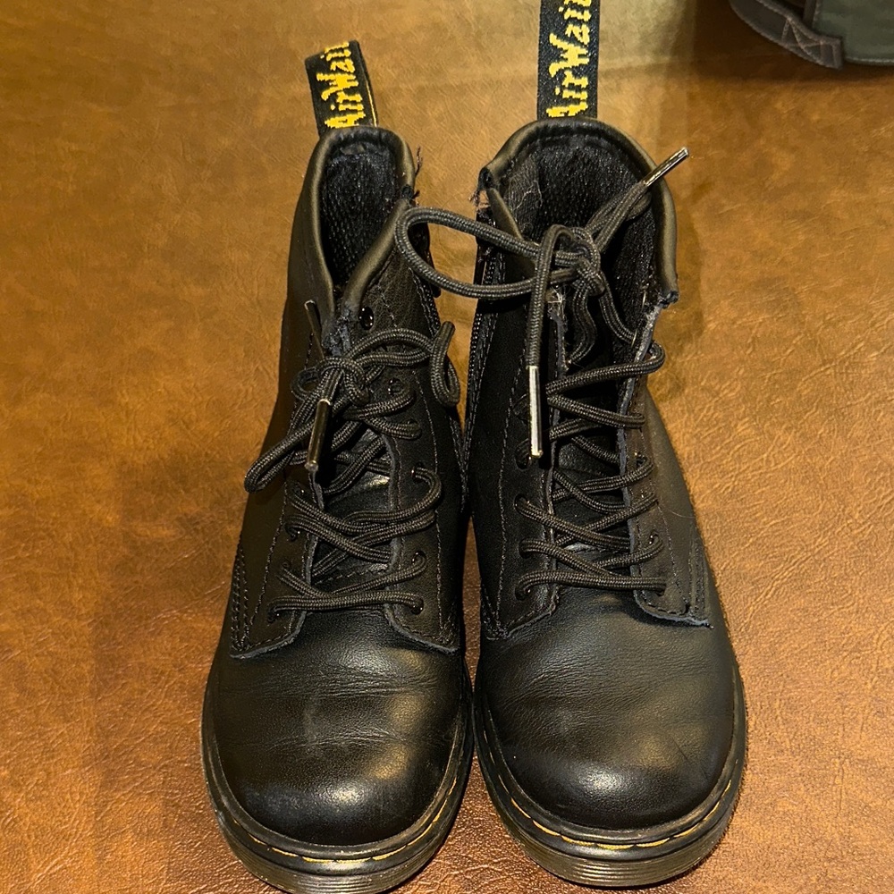 Dr. Martens Black Kids Boots